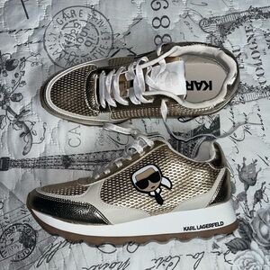 Karl Lagerfeld Cream Sneakers